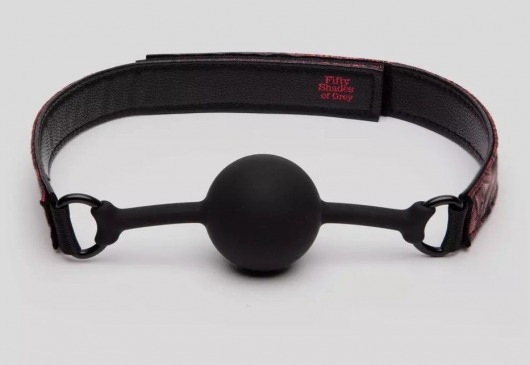 Кляп-шар на двусторонних ремешках Reversible Silicone Ball Gag - Fifty Shades of Grey - купить с доставкой в Ставрополе