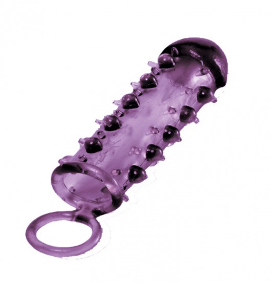 Закрытая фиолетовая насадка с пупырышками SAMURAI PENIS SLEEVE PURPLE - 14,5 см. - NMC - в Ставрополе купить с доставкой