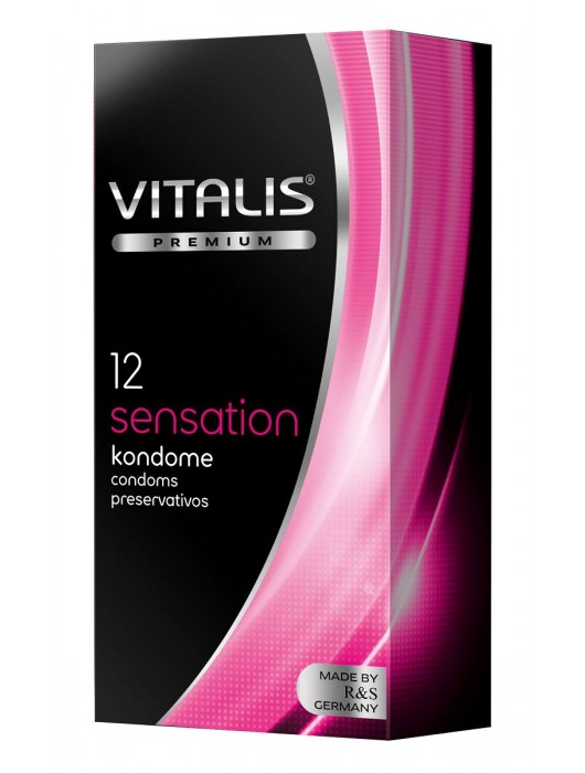 Презервативы VITALIS PREMIUM sensation с пупырышками и кольцами - 12 шт. - Vitalis - купить с доставкой в Ставрополе
