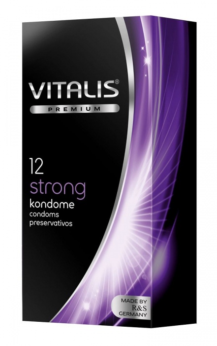 Презервативы с утолщённой стенкой VITALIS PREMIUM strong - 12 шт. - Vitalis - купить с доставкой в Ставрополе