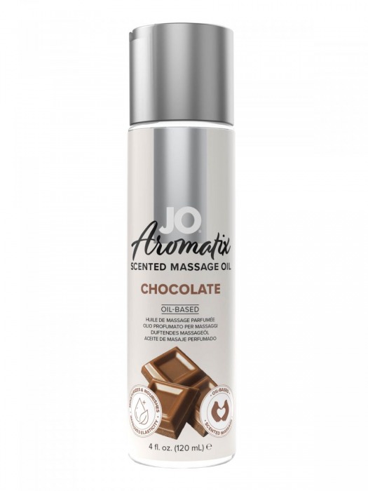 Массажное масло JO Aromatix Massage Oil Chocolate с ароматом шоколада - 120 мл. - System JO - купить с доставкой в Ставрополе