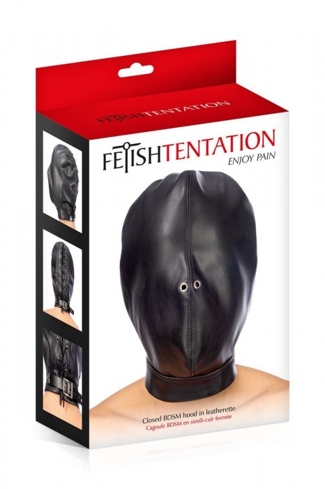 Маска-шлем на голову с отверстиями для дыхания - Fetish Tentation - купить с доставкой в Ставрополе