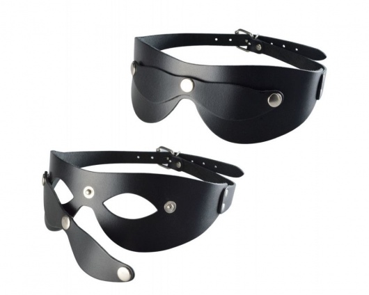 Черная кожаная маска  Новичок - Sitabella - купить с доставкой в Ставрополе