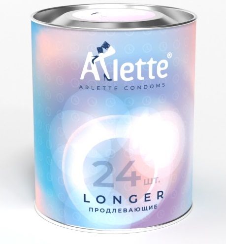 Презервативы Arlette Longer с продлевающим эффектом - 24 шт. - Arlette - купить с доставкой в Ставрополе