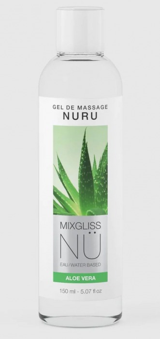 Массажный гель на водной основе Mixgliss NU Aloe Vera - 150 мл. - Mixgliss - купить с доставкой в Ставрополе