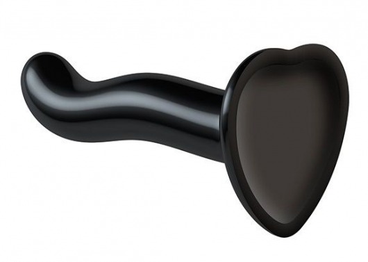 Черный фаллоимитатор-насадка Strap-On-Me P G spot Dildo size S - 16,4 см. - Strap-on-me - купить с доставкой в Ставрополе