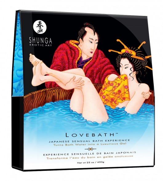 Соль для ванны Lovebath Ocean temptation, превращающая воду в гель - 650 гр. - Shunga - купить с доставкой в Ставрополе