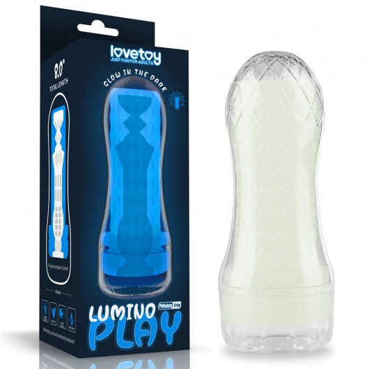 Светящийся в темноте мастурбатор Lumino Play Masturbator Pocketed - Lovetoy - в Ставрополе купить с доставкой