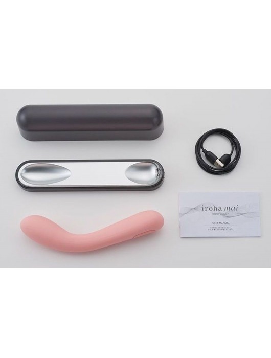 Розовый изогнутый вибратор Iroha Mai Toki - 17,4 см. - Tenga