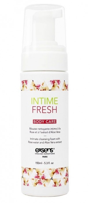 Органическая интимная очищающая пенка Intime Fresh - 150 мл. - Exsens - купить с доставкой в Ставрополе