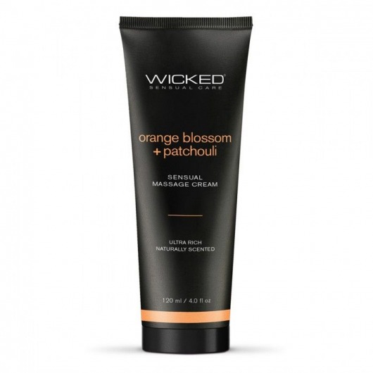 Массажный легкий крем WICKED Orange Blossom plus Patchouli - 120 мл. - Wicked - купить с доставкой в Ставрополе