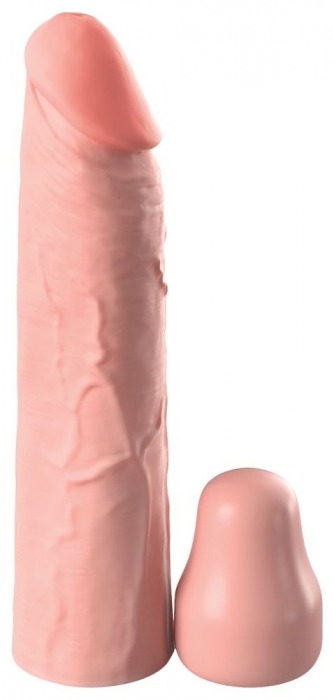 Телесная насадка-удлинитель 1 Inch Silicone X-tension - 17,8 см. - Pipedream - в Ставрополе купить с доставкой
