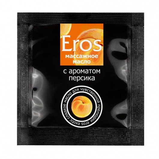 Саше массажного масла Eros exotic с ароматом персика - 4 гр. - Биоритм - купить с доставкой в Ставрополе