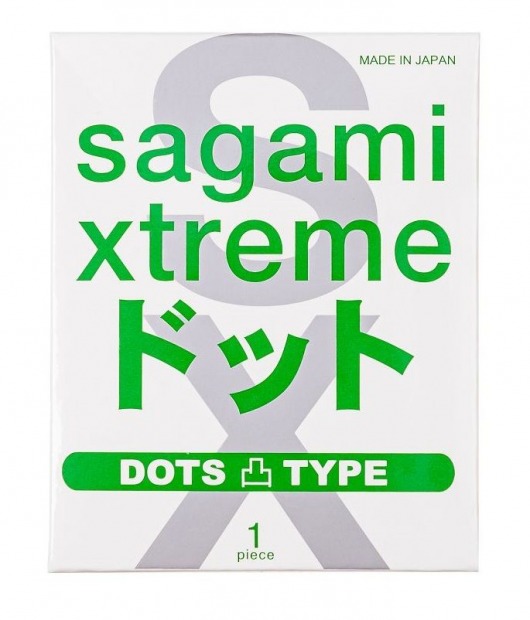 Презерватив Sagami Xtreme Type-E с точками - 1 шт. - Sagami - купить с доставкой в Ставрополе