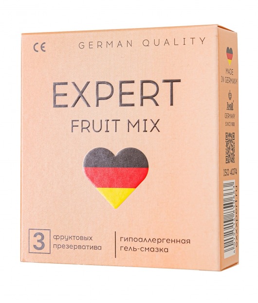 Ароматизированные презервативы EXPERT Fruit Mix - 3 шт. - Expert - купить с доставкой в Ставрополе