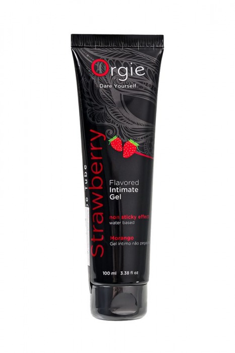 Интимный гель на водной основе Lube Tube Strawberry с клубничным вкусом - 100 мл. - ORGIE - купить с доставкой в Ставрополе