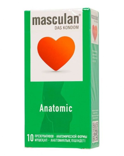 Презервативы анатомической формы Masculan Anatomic - 10 шт. - Masculan - купить с доставкой в Ставрополе