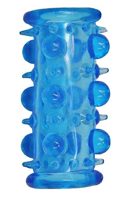 Голубая насадка с шипами и шишечками LUST CLUSTER - Dream Toys - в Ставрополе купить с доставкой