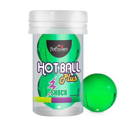 Лубрикант на силиконовой основе Hot Ball Plus с покалывающим эффектом (2 шарика по 3 гр.) - HotFlowers - купить с доставкой в Ставрополе