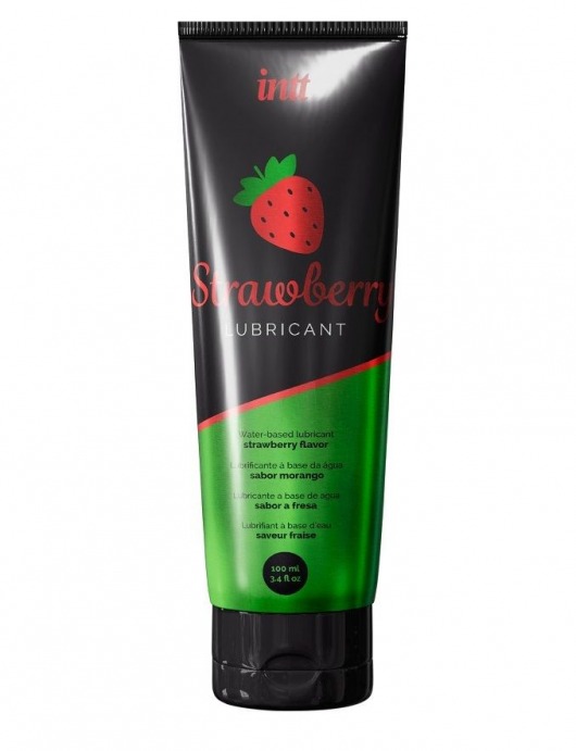 Смазка на водной основе с ароматом клубники Strawberry Lubricant - 100 мл. - INTT - купить с доставкой в Ставрополе