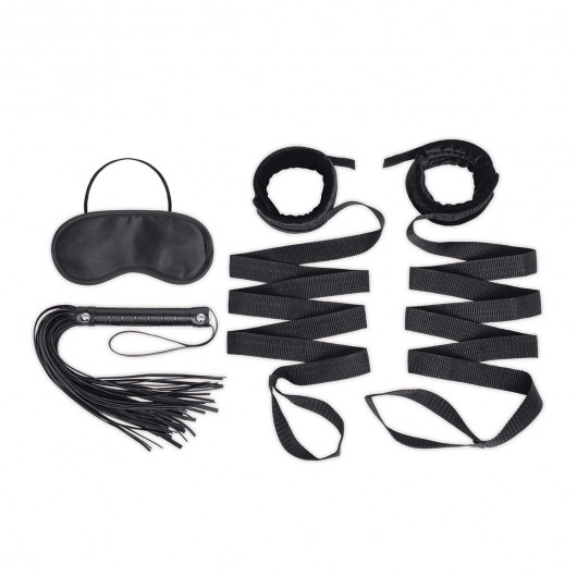 Эротический набор 4PC Bondage Bed Strap   Flogger Kit - Lux Fetish - купить с доставкой в Ставрополе