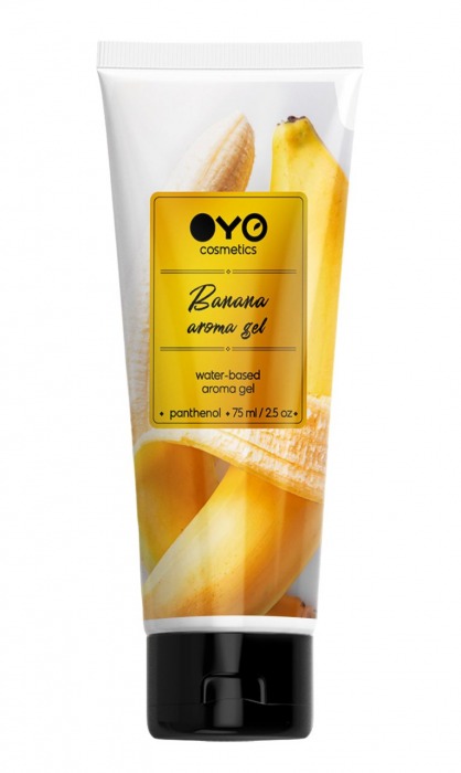 Лубрикант на водной основе OYO Aroma Gel Banana с ароматом банана - 75 мл. - OYO - купить с доставкой в Ставрополе