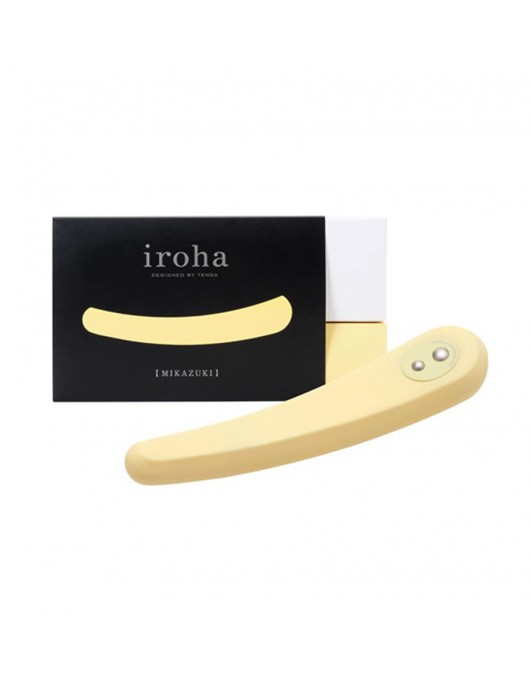 Жёлтый вибратор IROHA MIKAZUKI - 17,5 см. - Tenga