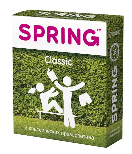 Классические презервативы SPRING CLASSIC - 3 шт. - SPRING - купить с доставкой в Ставрополе