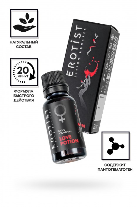 Возбуждающие капли для женщин Erotist Love Potion - 20 мл. - Erotist Libido Booster - купить с доставкой в Ставрополе