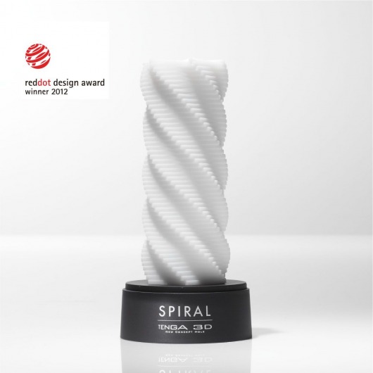 Белый 3D мастурбатор SPIRAL - Tenga - в Ставрополе купить с доставкой