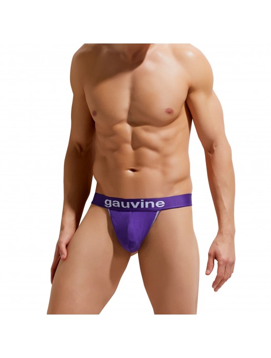 Хлопковые мужские трусы-тонги с брендированным поясом Colours of the Planet Thong - Gauvine купить с доставкой