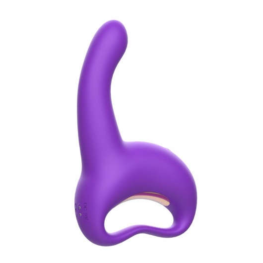 Фиолетовый вибратор для G-стимуляции - I-MOON