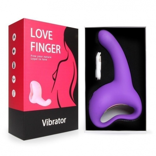 Фиолетовый вибратор для G-стимуляции - I-MOON