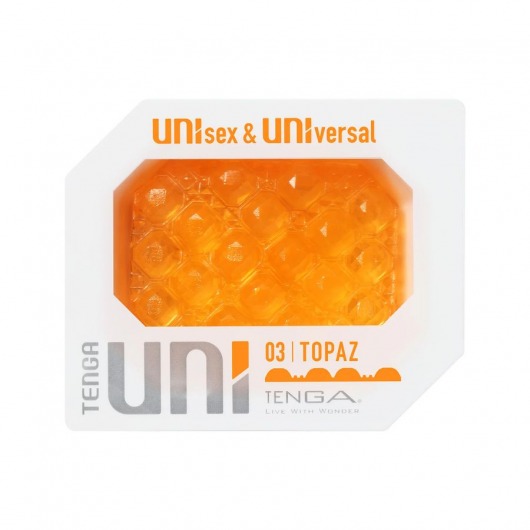 Оранжевый мастурбатор-стимулятор Tenga Uni Topaz - Tenga - в Ставрополе купить с доставкой