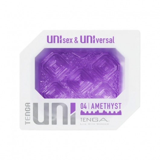 Фиолетовый мастурбатор-стимулятор Tenga Uni Amethyst - Tenga - в Ставрополе купить с доставкой