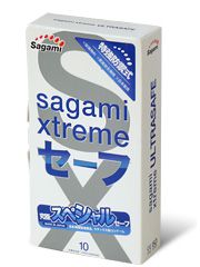 Презервативы Sagami Xtreme Ultrasafe с двойным количеством смазки - 10 шт. - Sagami - купить с доставкой в Ставрополе
