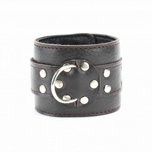 Кожаные наручники на металлической цепочке - БДСМ Арсенал - купить с доставкой в Ставрополе