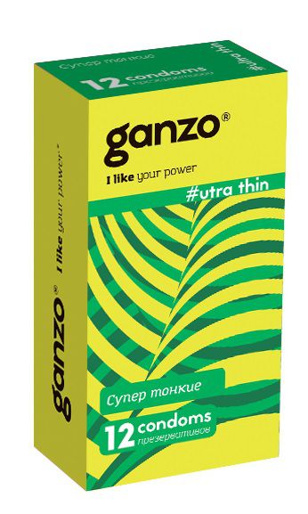 Ультратонкие презервативы Ganzo Ultra thin - 12 шт. - Ganzo - купить с доставкой в Ставрополе