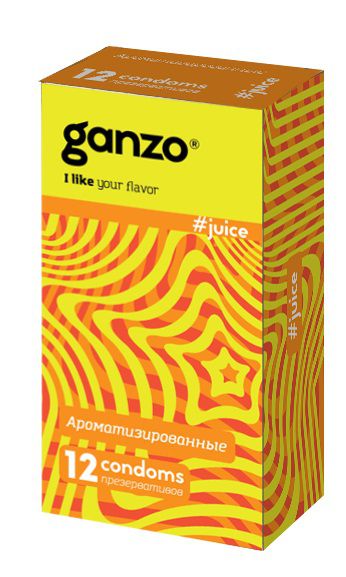 Ароматизированные презервативы Ganzo Juice - 12 шт. - Ganzo - купить с доставкой в Ставрополе