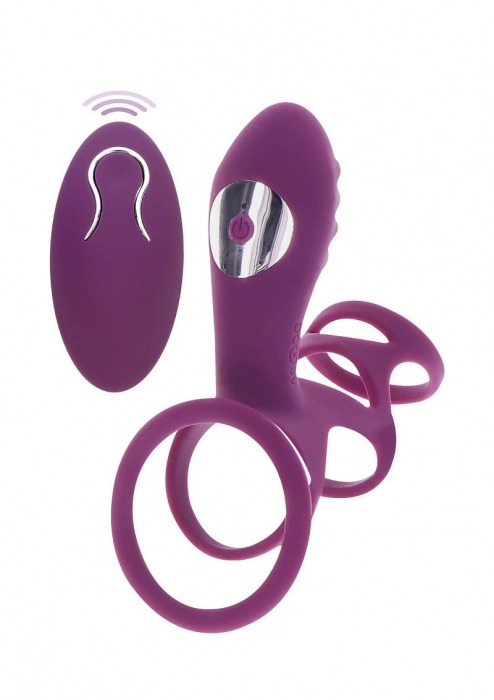 Фиолетовая эрекционная вибронасадка Halo Halo C-Ring Sleeve - Toy Joy - в Ставрополе купить с доставкой