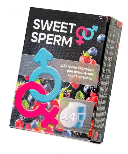 Шипучие таблетки для мужчин Sweet Sperm для изменения вкуса спермы (4 шт. по 0,5 гр.) - Капиталпродукт - купить с доставкой в Ставрополе