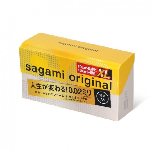 Презервативы увеличенного размера Sagami Original 0.02 XL-size - 12 шт. - Sagami - купить с доставкой в Ставрополе