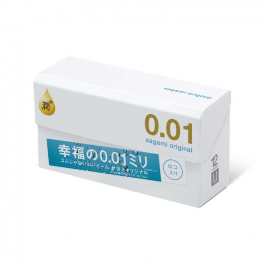 Увлажнённые презервативы Sagami Original 0.01 Extra Lub - 12 шт. - Sagami - купить с доставкой в Ставрополе