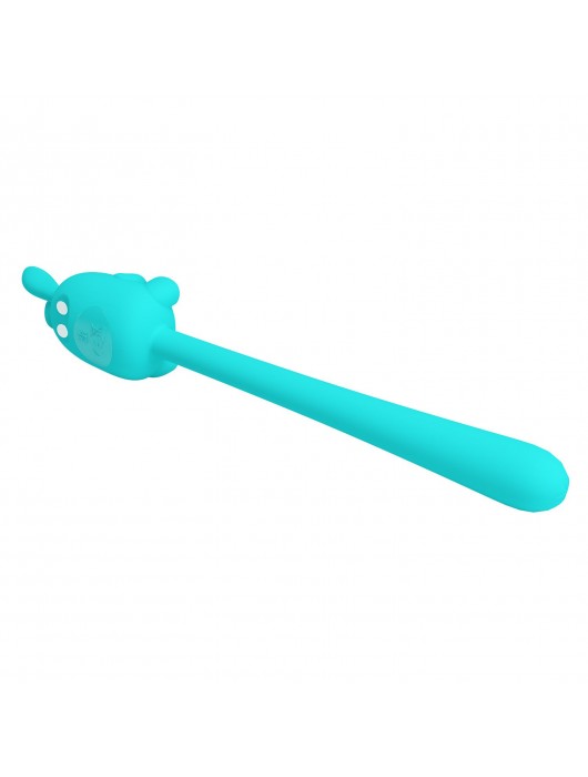 Аквамариновый гибкий вибратор - 14,2 см. - Baile