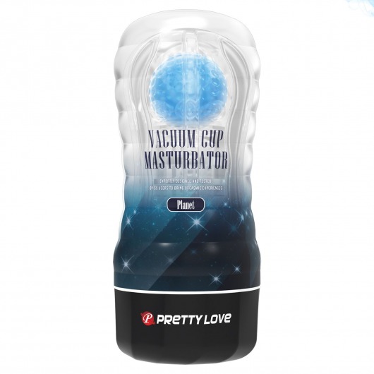 Прозрачный текстурированный мастурбатор Vacuum Cup Masturbator Planet - Baile - в Ставрополе купить с доставкой