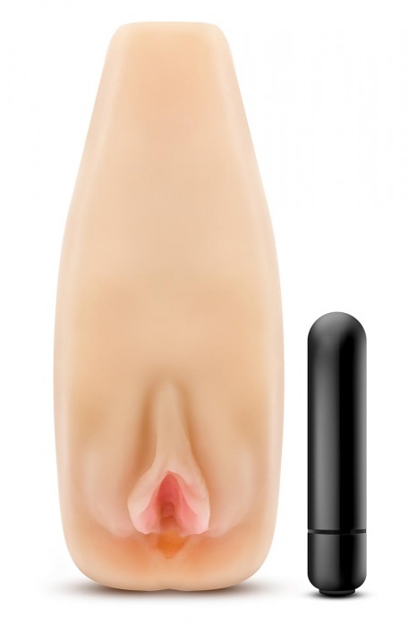Мастурбатор-вагина с вибрацией Soft   Wet Natasha Realistic Beige Masturbator - Blush Novelties - в Ставрополе купить с доставкой
