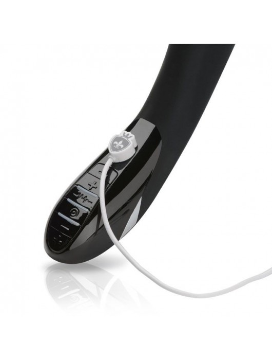 Вибратор с электростимуляцией Sizzling Simon Black Edition - 27 см. - MyStim - купить с доставкой в Ставрополе