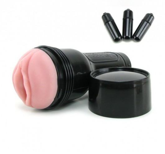 Мастурбатор-вагина Fleshlight - Vibro Pink Lady Touch с вибрацией - Fleshlight - в Ставрополе купить с доставкой
