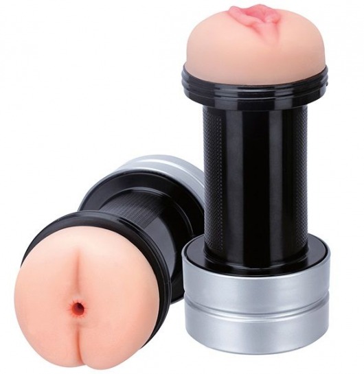 Мастурбатор 2-в-1 REALSTUFF 2 IN 1 HUMMER ANUS   VAGINA: вагина и анус - Dream Toys - в Ставрополе купить с доставкой
