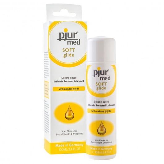 Силиконовый лубрикант с жожоба pjur MED Soft glide - 100 мл. - Pjur - купить с доставкой в Ставрополе